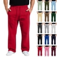 thumbnail image 1 of GrmtClth Sweatpants for Men Straight Leg Loose Fit Elastic Waist Athletic Daily Jogger Trousers with Deep Side Pockets Red 2XL, 1 of 4