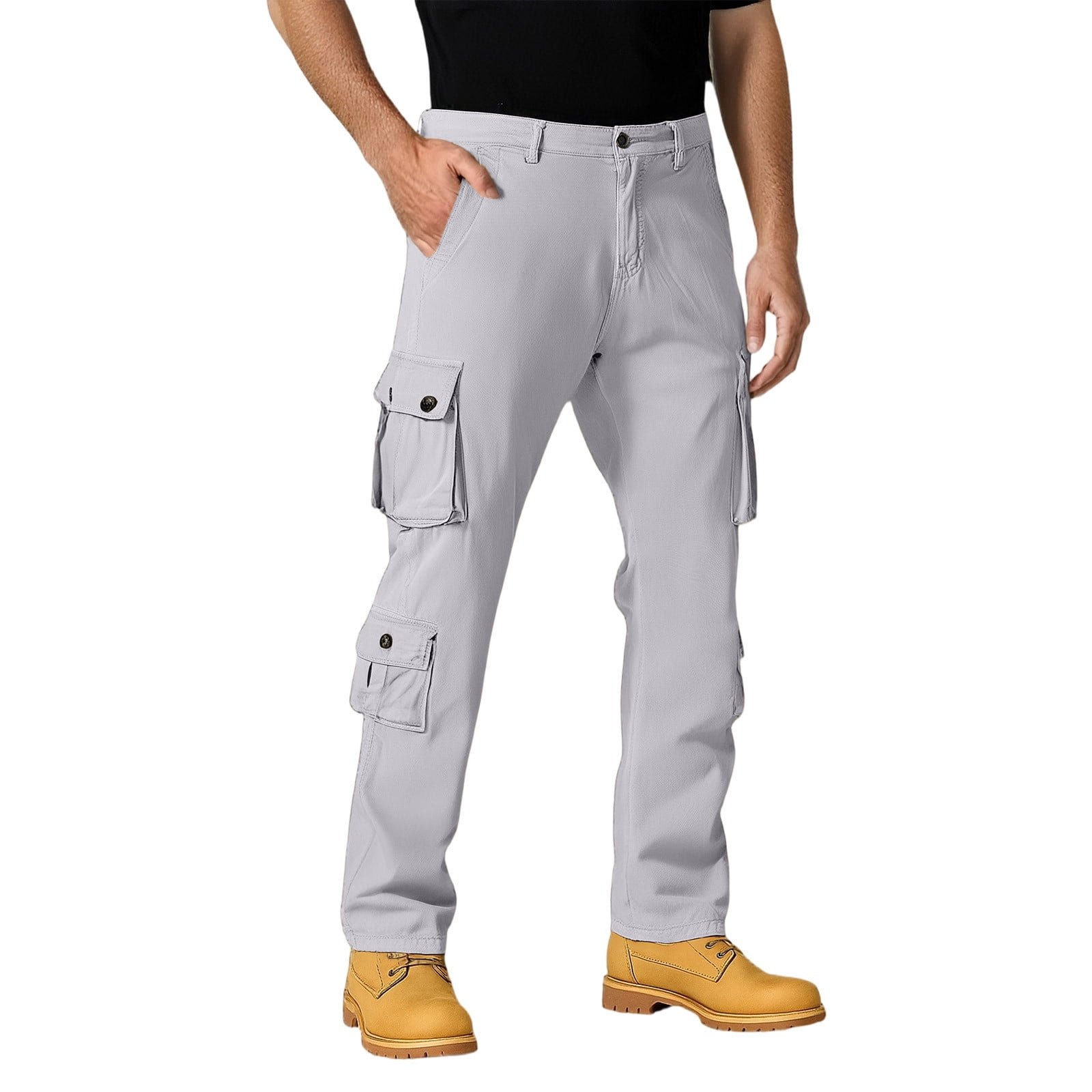 GrmtClth Tactical Pants for Men Waterproof Rip Cargo Pants Relaxed Fit ...