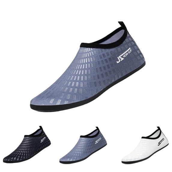 GrmtClth Unisex Flexible Barefoot Aqua Shoes Non Slip Grip For Water Aerobics And Daily Pool Activities Gray 44(US/10.5)