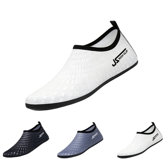 GrmtClth Unisex Outdoor Water Trekking Shoes Grid Anti Slip Sole For Diving And Beach Sports Activities White 40(US/8)