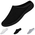 thumbnail image 1 of GrmtClth Unisex Slip On Mules Breathable Mesh Casual Slippers Lightweight Non Slip Walking Shoes Comfortable Backless Loafers Outdoor Slide Sandals, 1 of 9