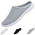 thumbnail image 1 of GrmtClth Unisex Slip On Mules Breathable Mesh Casual Slippers Lightweight Non Slip Walking Shoes Comfortable Backless Loafers Outdoor Slide Sandals, 1 of 10