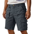 thumbnail image 1 of GrmtClth Water Resistant Ripstop Cargo Shorts for Men Quick Dry Solid Color Short Pant Camping Multi Pockets Outdoor Work Shorts Fashion Clothes Gray 4XL, 1 of 8