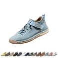 thumbnail image 1 of GrmtClth Womens Casual Home‑Out Hand‑Stitched Leather High‑Top Shoes Wear‑Resistant Sole City Commute Sneakers, 1 of 7