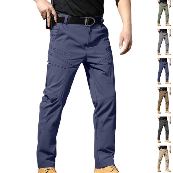 GrmtClth Work Pants for Men Waterproof Ripstop Relaxed Fit Cargo Pants Lightweight Casual Hiking Work Pants(No Belt) 3XL