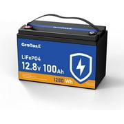 GrnOas.E 12V 100Ah LiFePO4 Lithium Battery, Group 31 Battery with Low-Temp Cut off Protection, Built-in 100A BMS, 15000+ Deep Cycles 1280Wh Rechargeable for Solar, Home Energy Storage, RVs, Marine