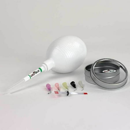 Gro Mor Vacuum Seeder - Handheld Tool with Adjustable Tips, Storage, Seed Tray, Magnifier