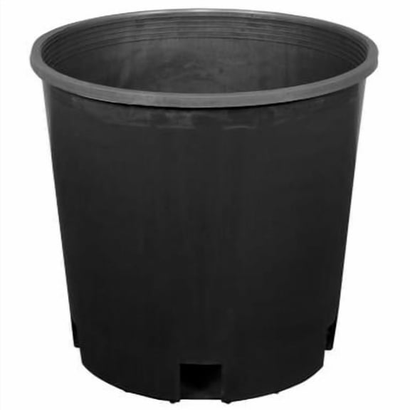 Gro Pro 2” x 2” x 2” Round Black Plastic Plant Pot with Durable Features