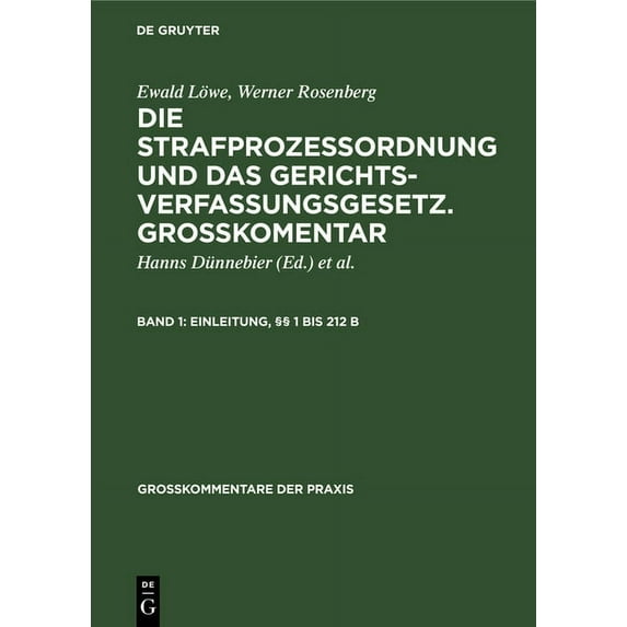 GroÃkommentare Der Praxis Einleitung, §§ 1 bis 212 b, (Hardcover)