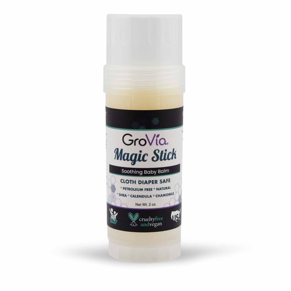 GroVia All Natural Magic Stick Baby Diaper Balm for Baby Diapering (2 oz) - Original