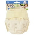 thumbnail image 1 of GroVia Reusable Hybrid Baby Cloth Diaper Hook & Loop Shell, One Size Vanilla, 1 of 9