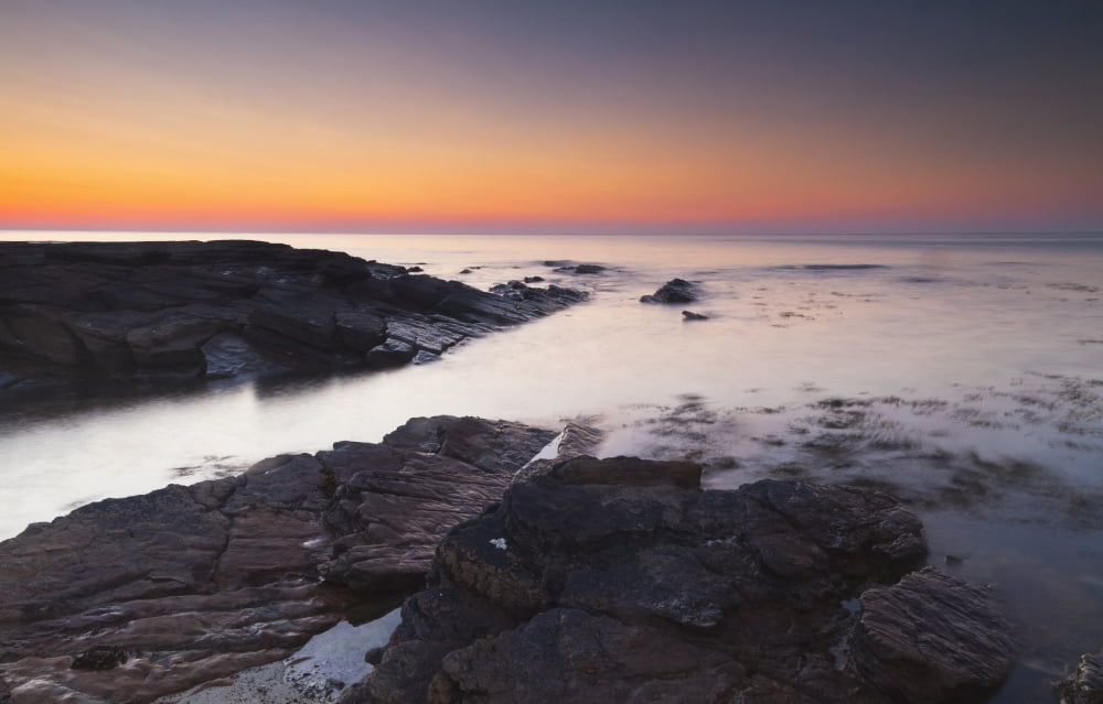 Grobust Beach at dusk Orkney Scotland Canvas Art - Kav Dadfar Design Pics (19 x 12)