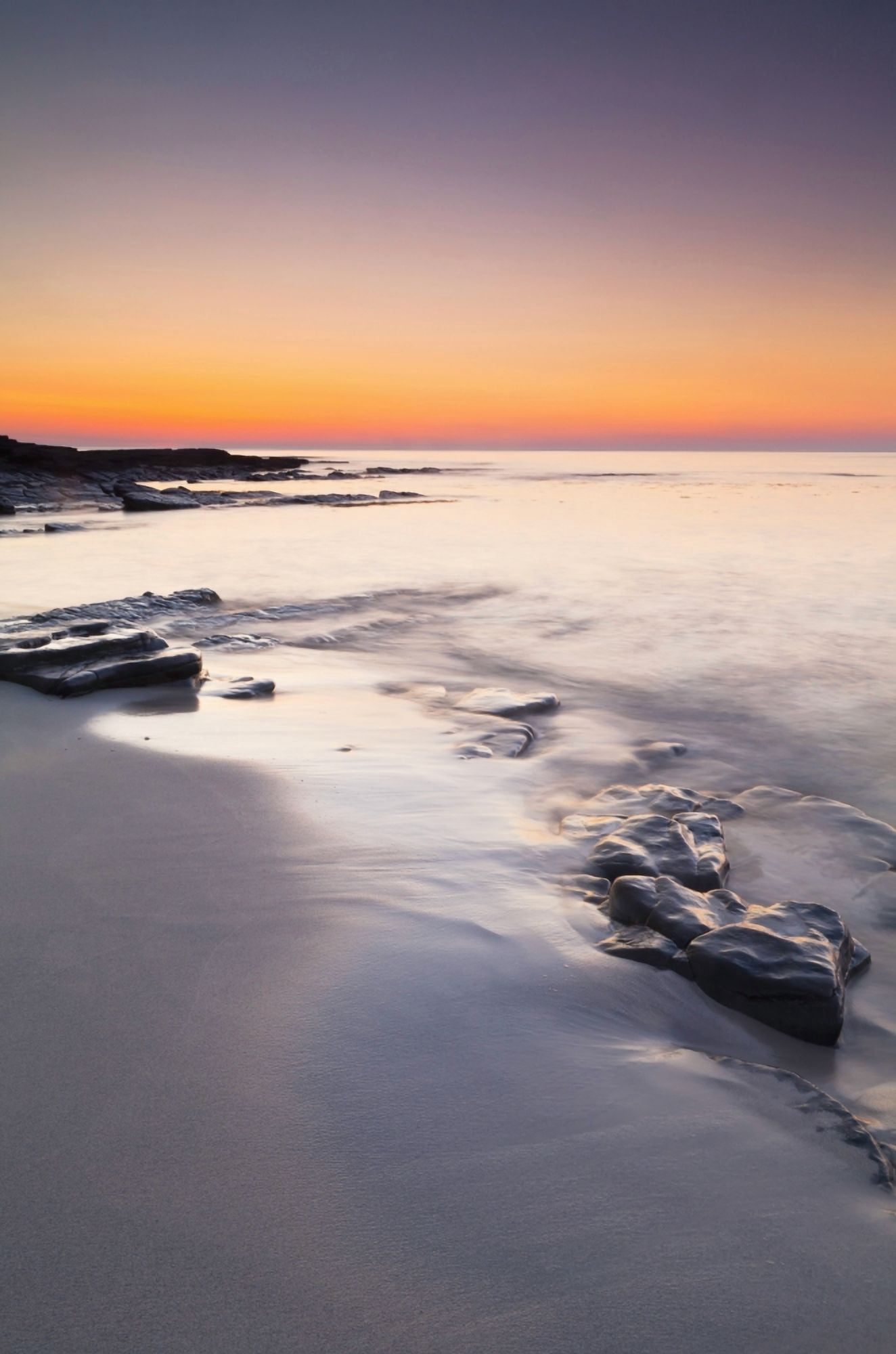 Grobust Beach at dusk Orkney Scotland Canvas Art - Kav Dadfar Design Pics (24 x 38)