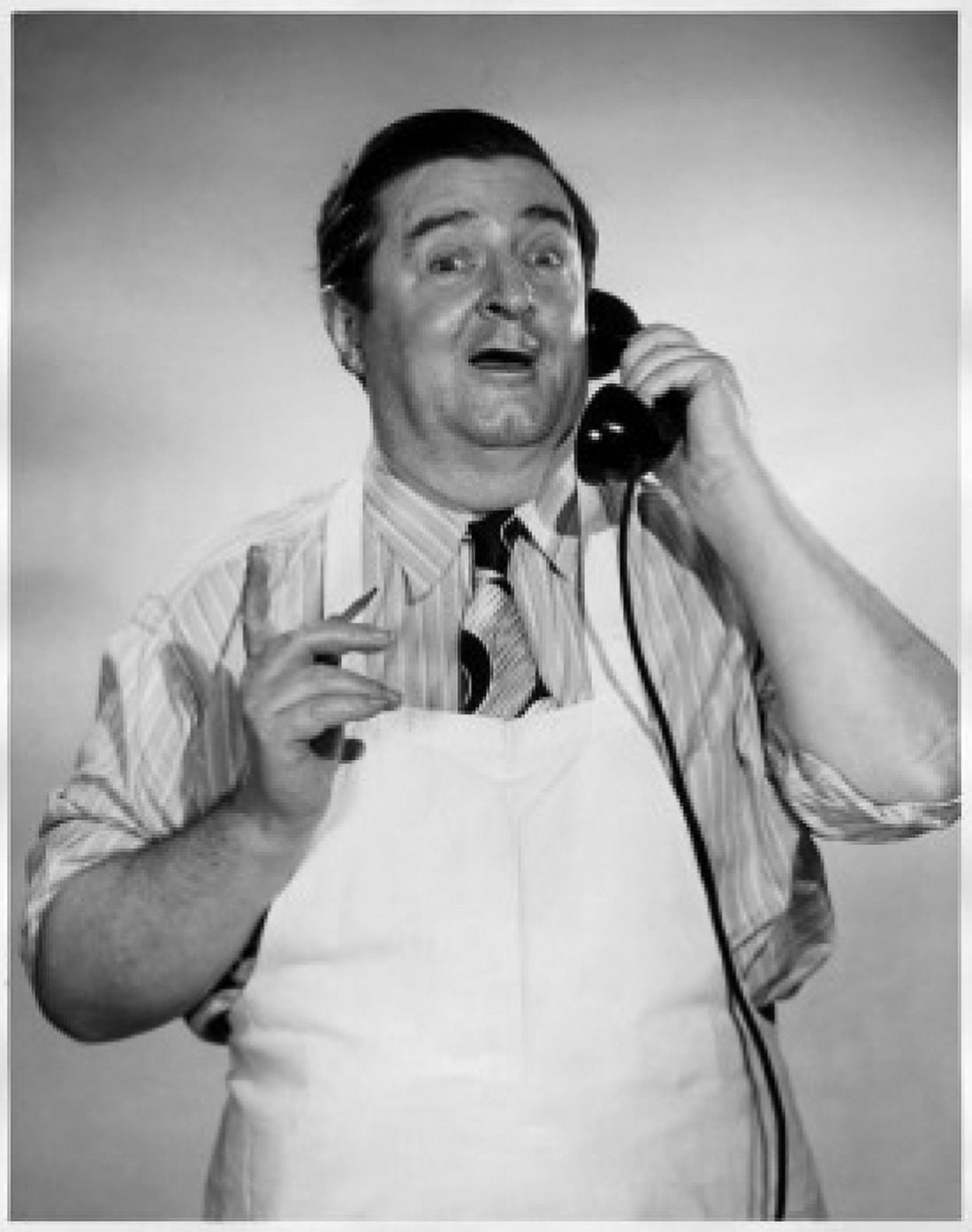 Grocer taking an order on the telephone Canvas Art - (18 x 24)