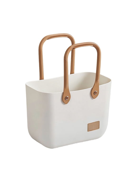 Grocery Bag Organizer Plastic Tote Storage Bag for Daily Use, Picnics and Household Organization