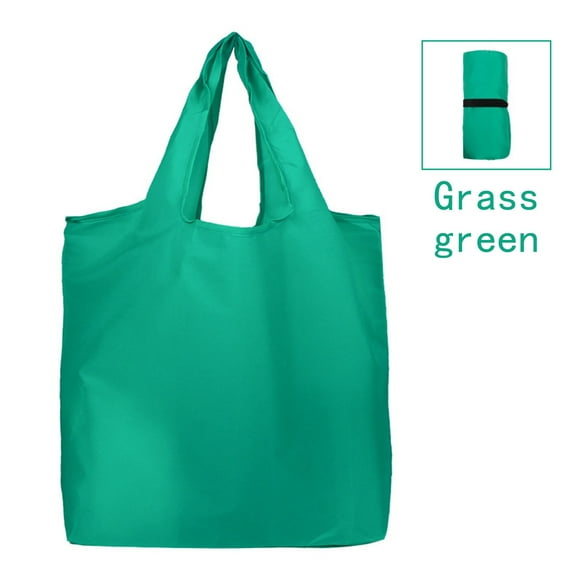 Grocery Bags Heavy Duty Reusable Foldable Groceries Tote Bag Portable and Folding Shopping Bag Green