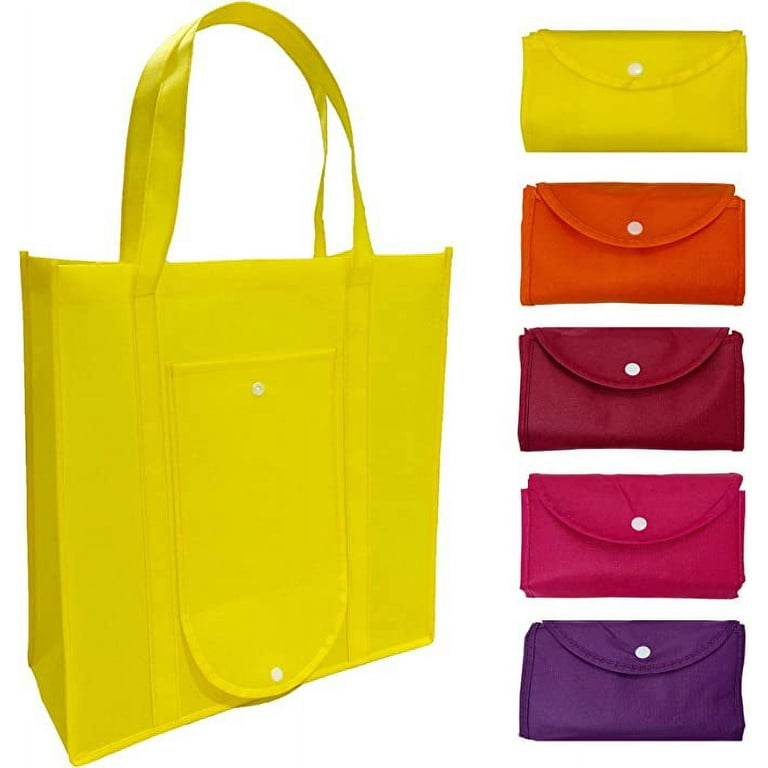Grocery Bags Reusable Foldable for Shopping (set of 5), Foldable