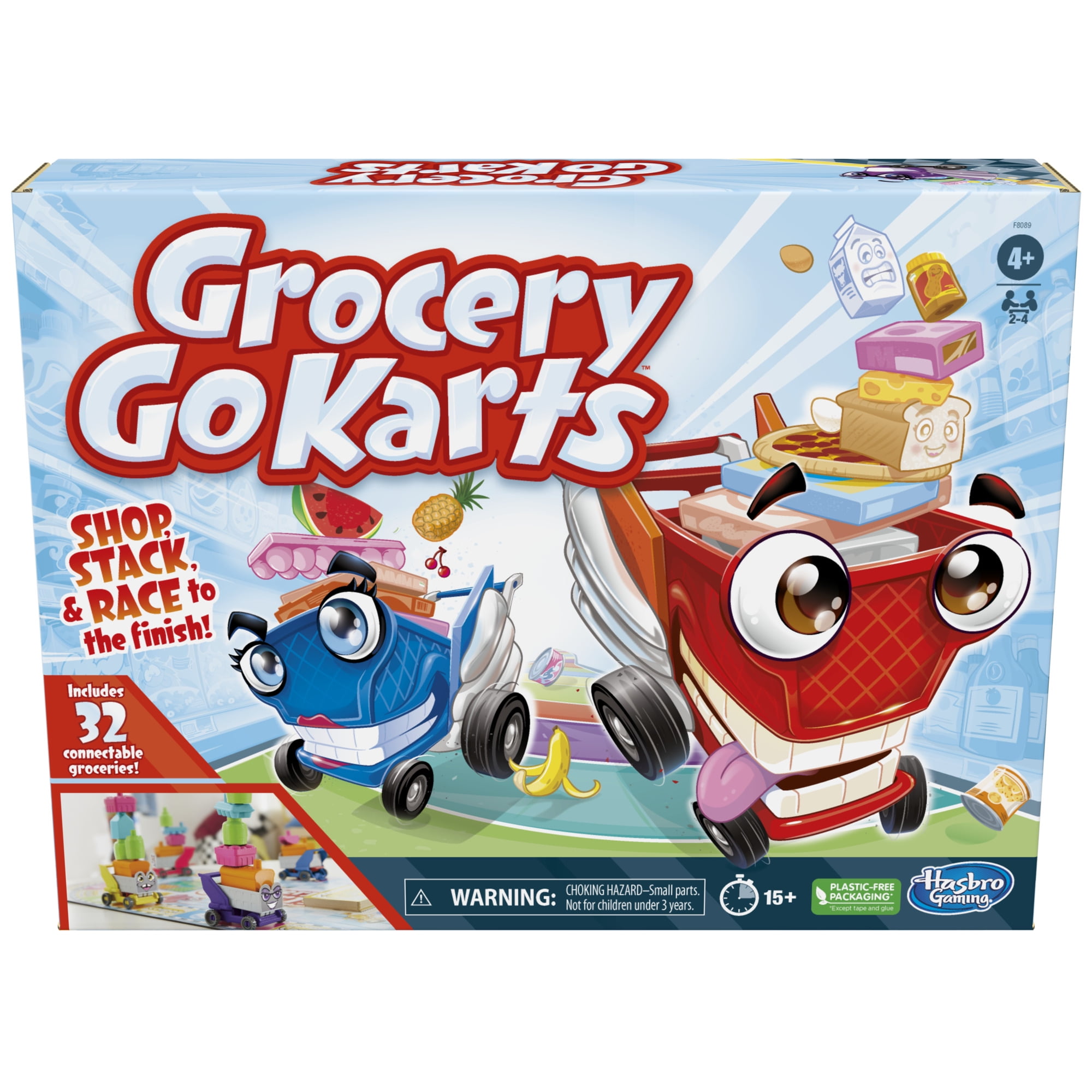 Grocery Go Karts Board Game for Preschoolers and Kids Ages 4 and up