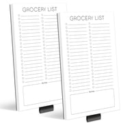 Grocery List Magnetic Notepad for Refrigerator | For Shopping Lists Minimalistic Memo Note Pad for Fridge