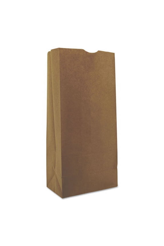 Grocery Paper Bags, 25# Size, 40# Basis Weight, 8.25" x 5.38" x 18", Kraft, 500/Bundle | Bundle of 2