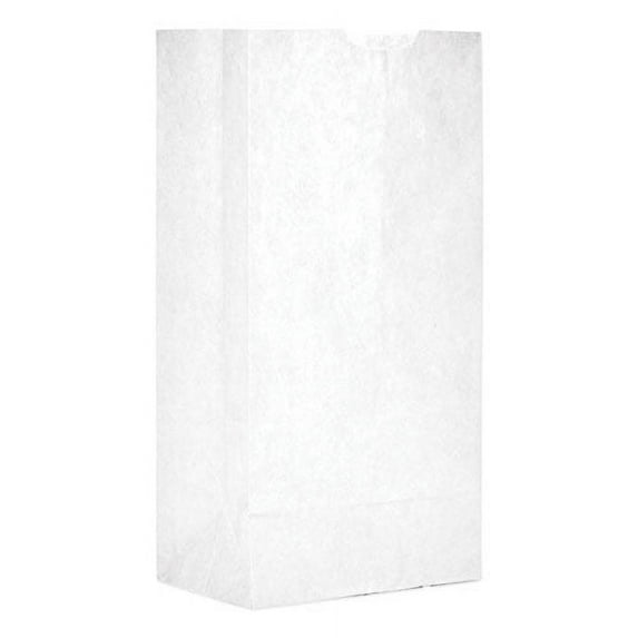 Grocery Paper Bags, 30 Lbs Capacity, #4, 5"w X 3.33"d X 9.75"h, White, 500 Bags | Bundle of 2 Bundles
