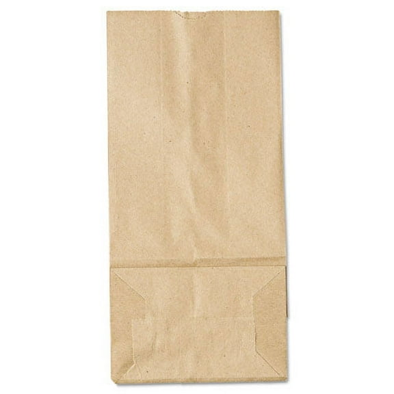 Grocery Paper Bags, 35 Lbs Capacity, #5, 5.25"w X 3.44"d X 10.94"h, Kraft, 500 Bags | Bundle of 2 Bundles