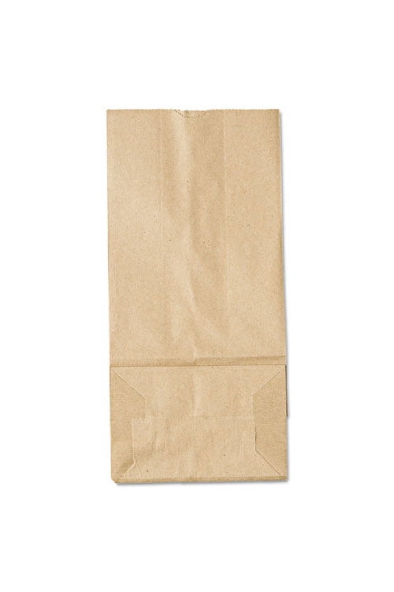 Grocery Paper Bags, 35 Lbs Capacity, #5, 5.25"w X 3.44"d X 10.94"h, Kraft, 500 Bags | Bundle of 2 Bundles