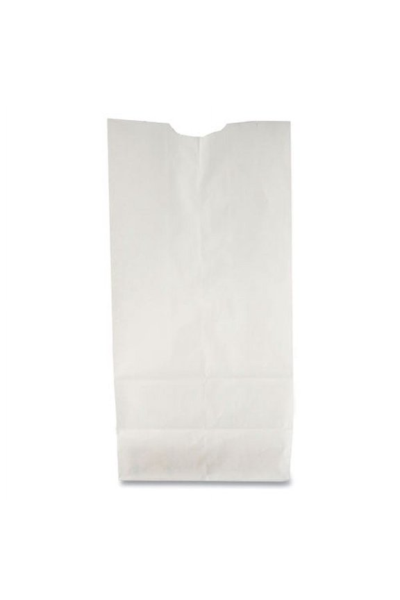 Grocery Paper Bags, 35 Lbs Capacity, #6, 6"w X 3.63"d X 11.06"h, White, 500 Bags | Bundle of 2 Bundles