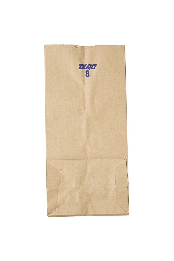 Grocery Paper Bags, 35 Lbs Capacity, #8, 6.13"w X 4.17"d X 12.44"h, Kraft, 500 Bags | Bundle of 5 Bundles