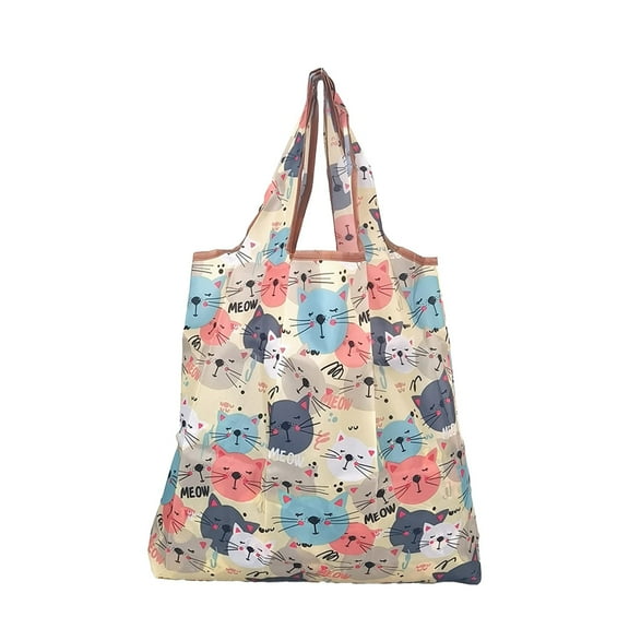 Grocery Reusable Shopping Bags Foldable Waterproof Strong Load Bearing Shopping Bag Ripstop Nylon Tote Bags