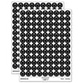 thumbnail image 1 of Grocery Tote Bag Purse Outline 200+ Round Stickers - Black - Gloss Finish - 0.50" Size, 1 of 3