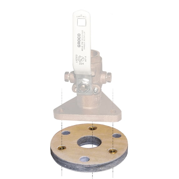 Groco BB Backing Block for Flanged Seacock