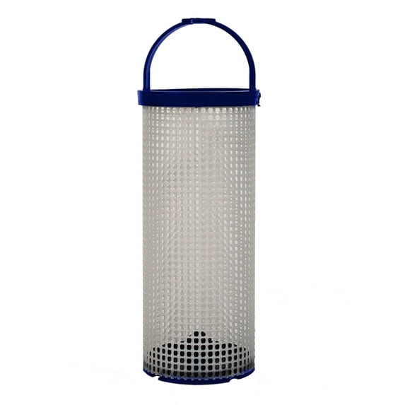 7" Gray and Black Groco Functional BP-2 Poly Basket 1.9" x 7.2"