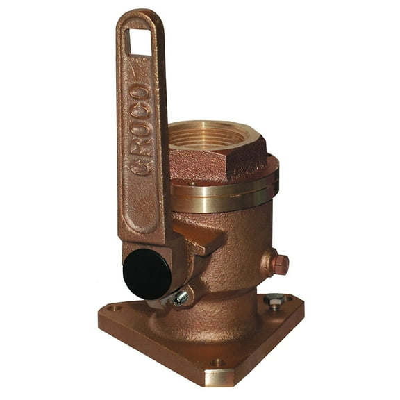 Groco BV Bronze Full-Flow Flanged Ball-Type Seacock