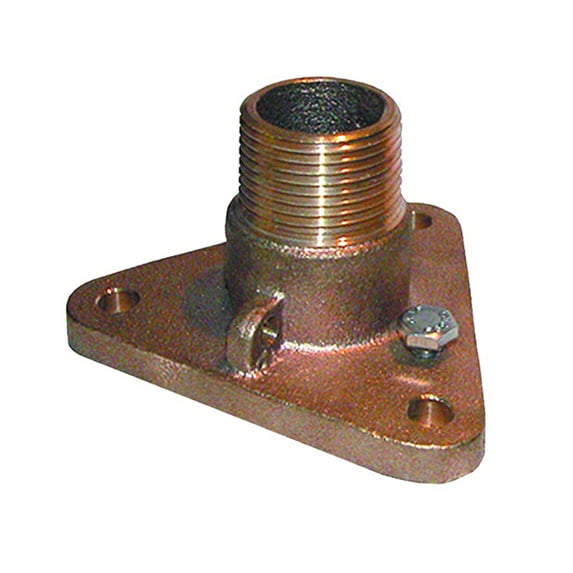 Groco IBV-F Bronze Flanged Adaptor for In-line Ball Valve to Through-Hull