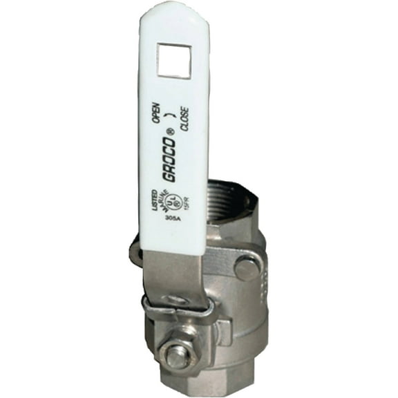 Groco IBV-S Stainless Steel Full-Flow In-line Ball Valve