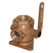 GROCO 1-1/4 Safety Seacock w/1 Side Port