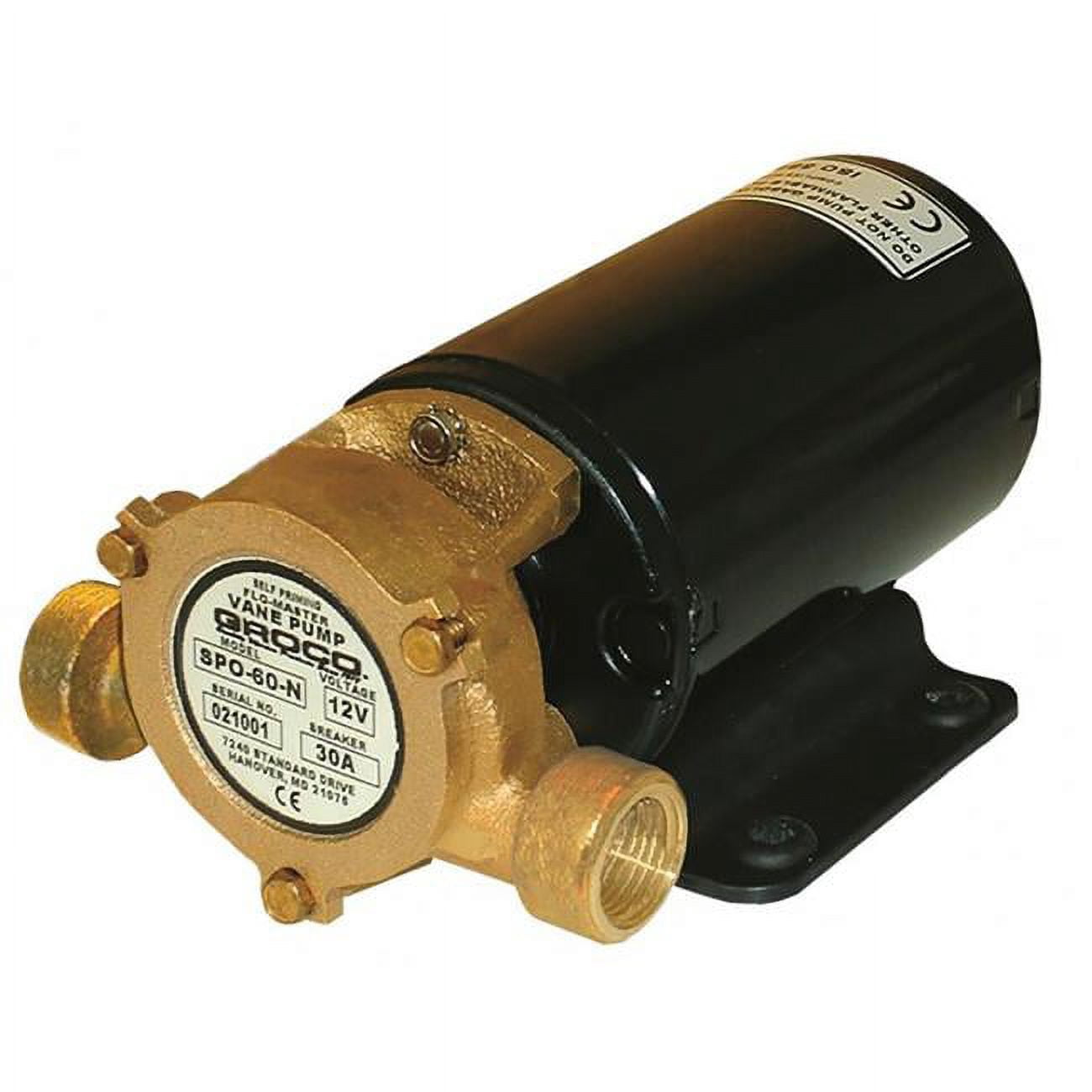 Groco SPO Heavy Duty Vane Pump, 12V Sansujyuku sansujyuku.com