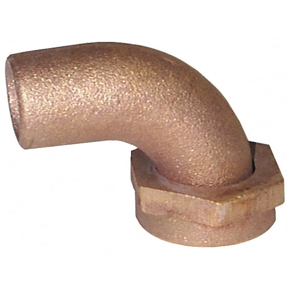 Groco TPC Bronze Tail Piece, 90 Degree, NPS Thread