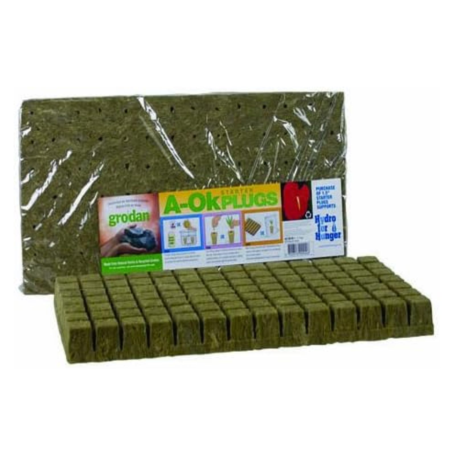 Grodan Rockwool Cubes (2 X 2 X 1.5 Inches) 50 Per Sheet