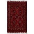 thumbnail image 1 of Grodig Red Oriental Acrylic Area Rugs for Living Room Jacquard Textured Modern Rugs Soft Geometric Rug for Bedroom Washable Rug Non-Slip Bohemian Carpet Perfect for Dining Room Office Beige, 1 of 5