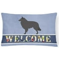 thumbnail image 1 of Groenendael Belgian Shepherd Canvas Fabric Decorative Pillow, 1 of 1