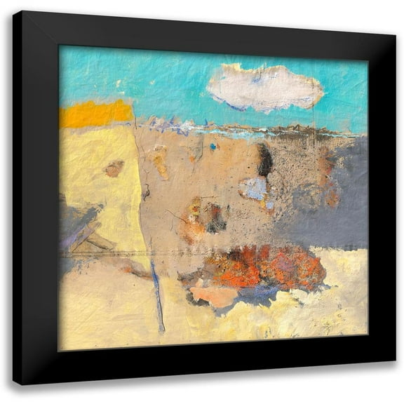 Groenhart, Jan 12x12 Black Modern Framed Museum Art Print Titled - Beach
