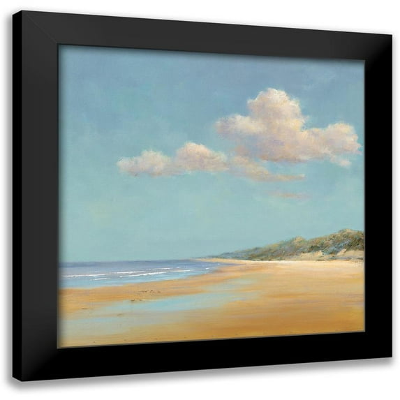 Groenhart, Jan 15x15 Black Modern Framed Museum Art Print Titled - Aan de Noordzee