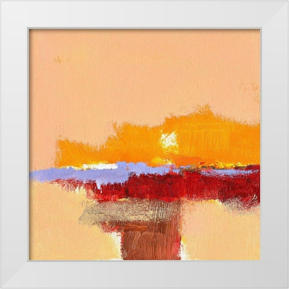 Groenhart, Jan 15x15 White Modern Wood Framed Museum Art Print Titled - Ohne Titel XII