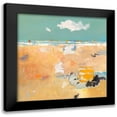 thumbnail image 1 of Groenhart, Jan 20x20 Black Modern Framed Museum Art Print Titled - Beach with sails, 1 of 5