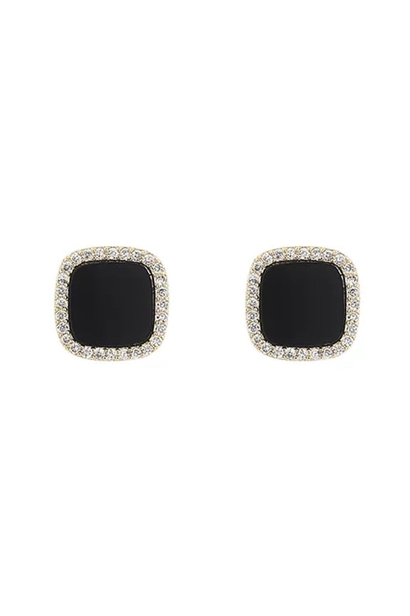 1 Pair Alloy Ear Stud Charming Decorative Geometric Design Stud Earring for Gifts