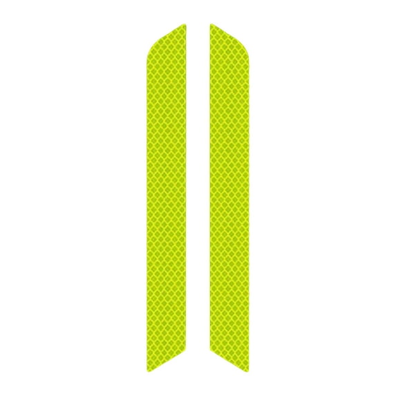 Grofry 1 Pair Car Reflective Strip Self-adhesive Strong Reflection Wear-resistant Warning Anti-collision Car-styling Safety Mark Warning Tape for Automobile,Fluorescent Yellow