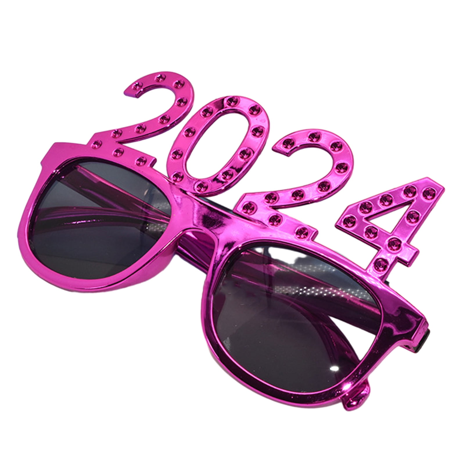 Grofry 1 Pair Happy New Year 3D Party Glasses，New Year Glasses，Shining