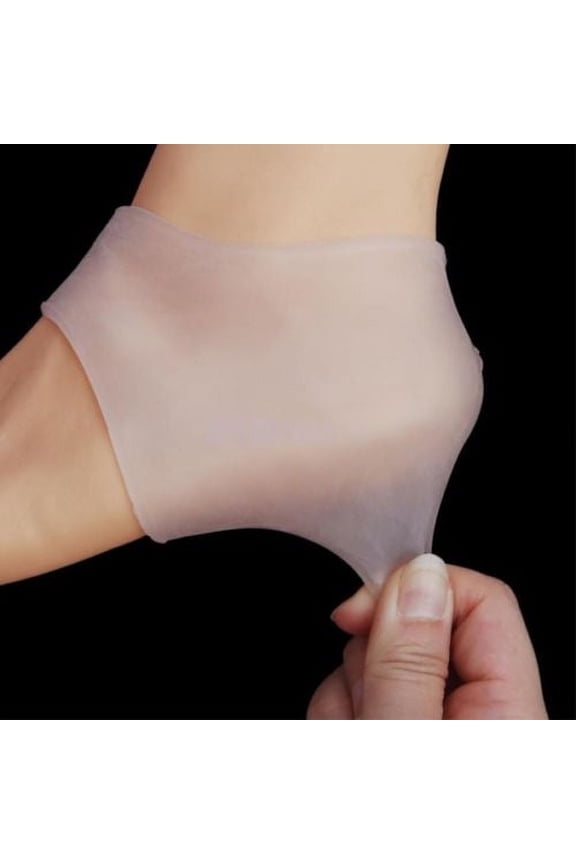 1 Pair Silicone Moisturizing Gel Heel Socks Cracked Foot Protective Skin Care